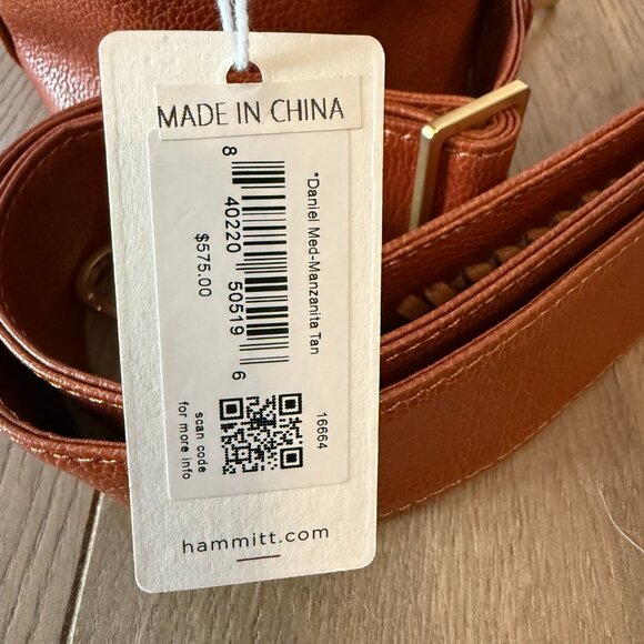 Hammitt Daniel Medium Manzanita Tan Brown Leather Satchel New - Picture 4 of 8